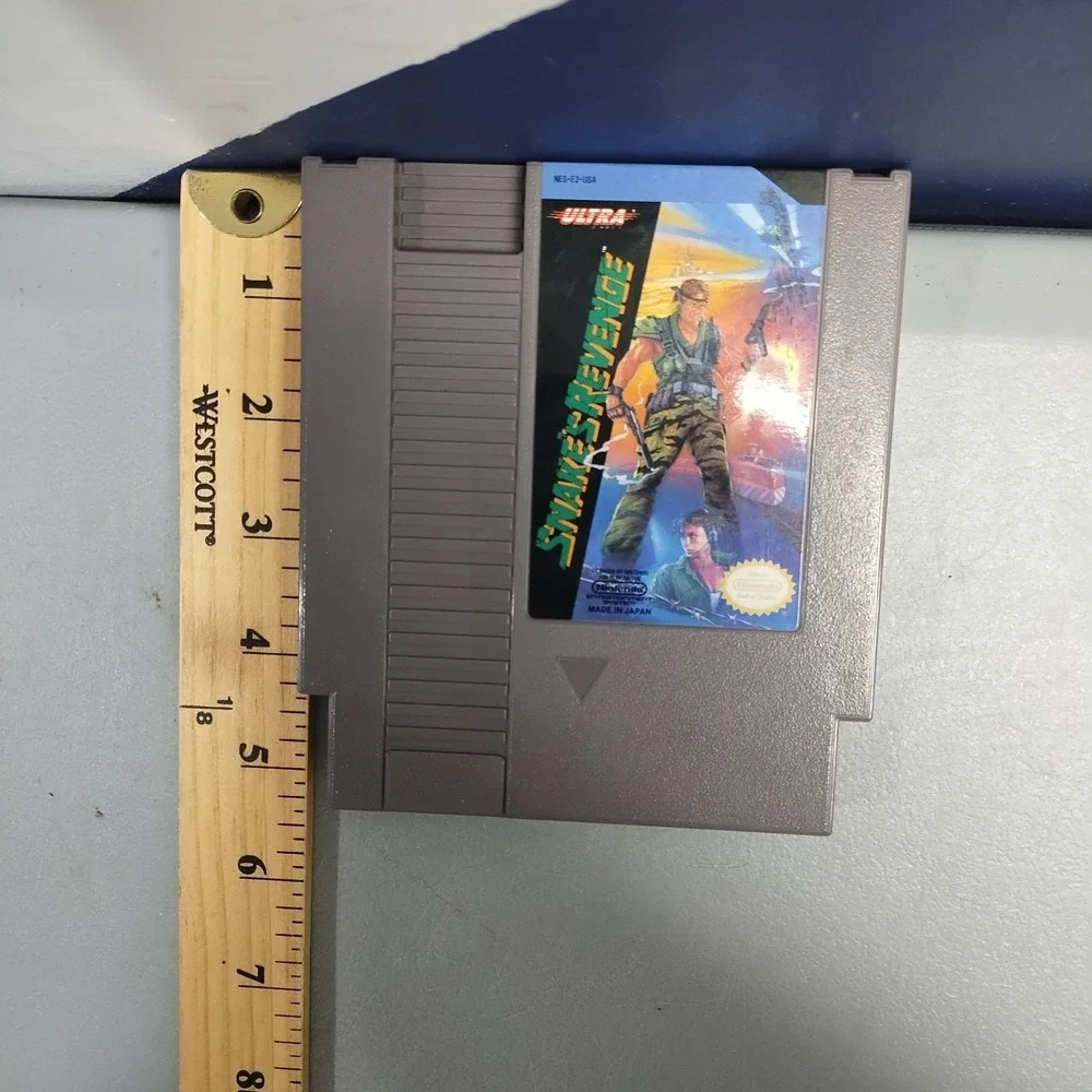 Lot of 2 Snake's Revenge & Defender of the Crown Nintendo NES Video Games